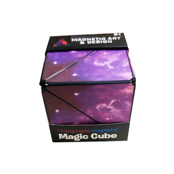 Куб головоломка трансформер 3D Magnetic Magic Cube фіолетовий (AS-98266)