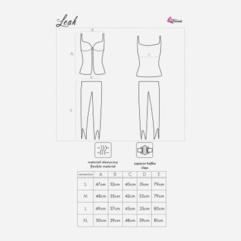 Piżama (top + spodnie) LivCo Corsetti Fashion Leah LC 90052 S Pink (5907996386246)