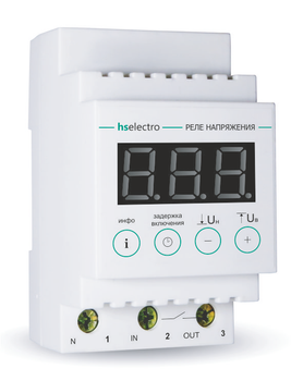 Реле контролю напруги HS Electro УКН-25 з термозахистом