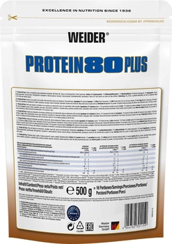Białko Weider 80 Plus 500 g Czekolada (4044782301159)