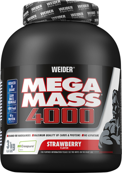 Гейнер Weider Mega Mass 4000 3 кг Полуниця (4044782325858)
