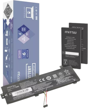 Акумулятор Mitsu для ноутбуків Lenovo IdeaPad 510-15ISK 7.4-7.6 V 3950 mAh (5BM351) (5903050377250)