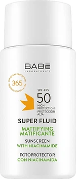 Солнцезащитный супер флюид SPF 50 для всех типов кожи с матирующим эффектом - Babe Laboratorios Super Fluid SPF 50 50ml (1163556-108858)
