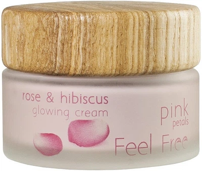 Крем для лица с экстрактом розы - Feel Free Pink Petals Rose & Hibiscus Glowing Cream 50ml (1195713-120222)