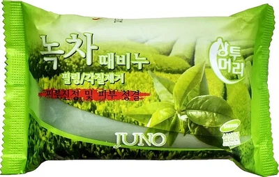 Мило з ефектом пілінгу "Зелений чай" - Juno Green Tea Peeling Soap 150g (150g) (1019488-1350798-2)