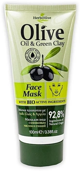 Маска для лица с зеленой глиной - Madis HerbOlive Oil & Green Clay Face Mask 100ml (1207086-131563)
