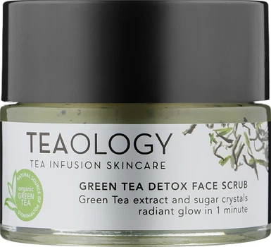 Скраб для обличчя на основі екстракту зеленого чаю - Teaology Green Tea Detox Face Scrub 50ml (914934-106239)