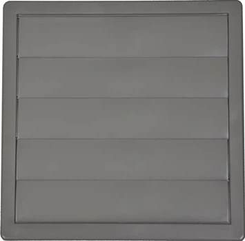 Вентиляційна решітка гравітаційна Airroxy KzZ 170x170 100 grey (02-308)