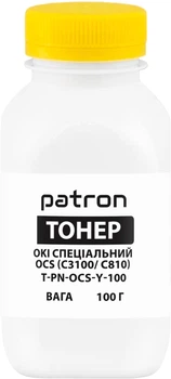 Тонер Patron Oki специальный OCS 100 г Yellow (PN-OCS-Y-100)