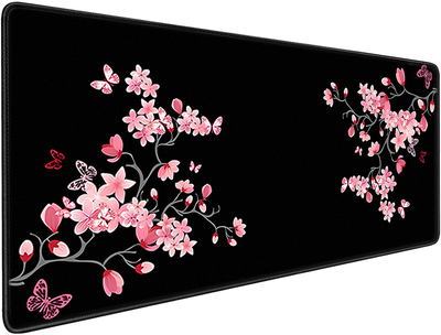 Игровая поверхность (Коврик для мышки) SHLab Сакура Black Pink SHM-277 (70х30 см) (32983)
