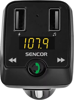 FM-трансмітер Sencor SWM 3535 BT Modulator BT / MP3, 2x USB, micro TF/SD