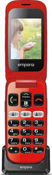 Telefon komórkowy Emporia One V200 Black/Red
