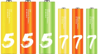 Набор батареек Xiaomi Zmi batteries 24pcs (AAA 12pcs AA 12pcs) (AA LR6/AAA LR03)