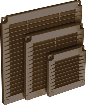 Ґрати вентиляційні пластикові AirRoxy 150x150 brown коричневий 02-318
