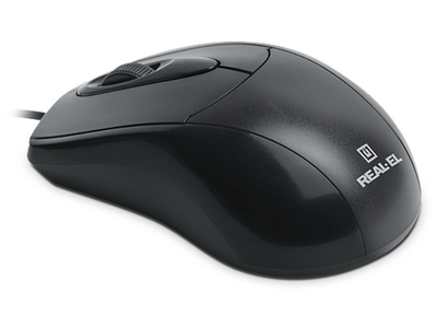 Мышка REAL-EL RM-207 USB Black