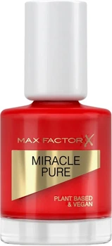 Лак для нігтів Max Factor Miracle Pure 305 Scarlet Poppy 12 мл (3616303252557)