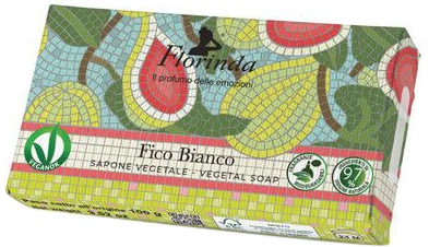 Мило натуральне Florinda Мозаїка Білий інжир 100 г (8054608432840)