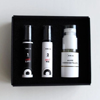 Набор Okis Brow Quick Lami System 1 Quick Lift 10 ml 2 Quick Fix 10 ml Aloe Concentrate 15 ml