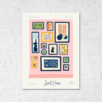 Постер-картина на холсте на стену Brushme Домашняя галерея, 30x40 см (CN53287S)