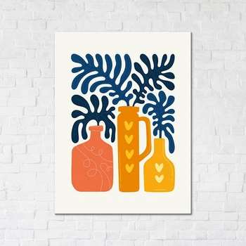 Постер-картина на холсте на стену Brushme Абстрактные цветы, 30x40 см (CN53279S)