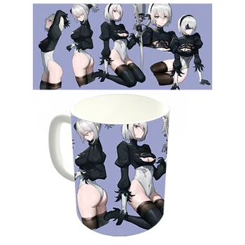 Чашка белая Автомата NieR: Automata (z1328)