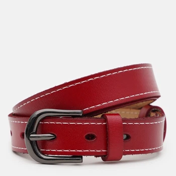 Ремень женский из натуральной кожи Laras CV10ZK-007r-red 105 см Красный (ROZ6400176550)