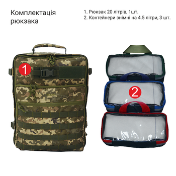 Рюкзак військового медика DERBY FLY-1 піксель