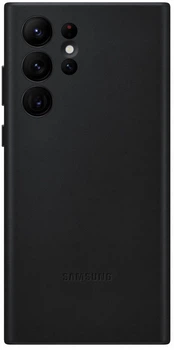 Чохол шкіряний Leather Cover SM-S908B Б/В для Samsung Galaxy S22 Ultra (6.8") Чорний