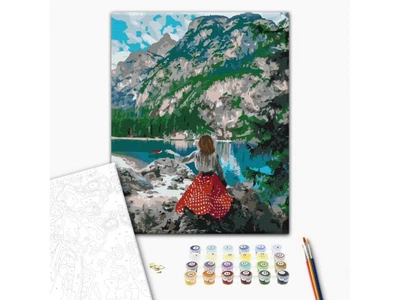 Картина по номерам Путешественница у озера, Brushme (40х50 см), BS37569