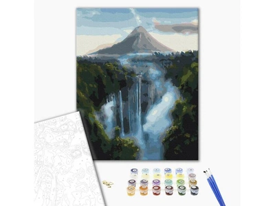 Картина по номерам Водопад у гор, Brushme (40х50 см), BS31413