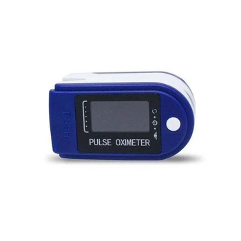 Пульсоксиметр на палец LK-88 Синий Цветной дисплей Индикатор заряда