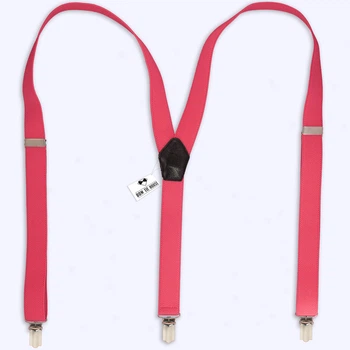 Подтяжки Bow Tie House ярко-розовые 2,5 см 07500