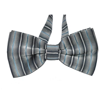 Метелик Bow Tie House сірий з блакитною смужкою 03120