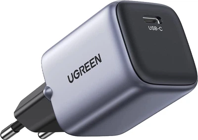 Зарядное устройство Ugreen CD319 Nexode Mini 1 x USB 30 Вт Gan Type-C PD Серое (90666)