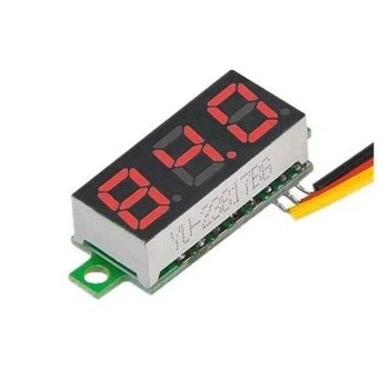 Вольтметр маленький 0,28-дюймовый красный 0-100V