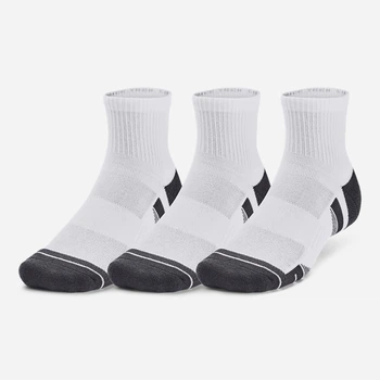 Набор мужских носков коротких Under Armour UA Performance Tech 3pk Qtr 1379510-100 L 3 пары Белый (196884002114)