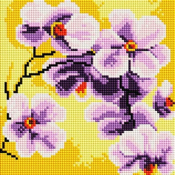Алмазна мозаїка ColorArt Орхідеї 20х20 DD1214