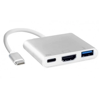 Док-станция Value S0733 USB3.1 Type-C-HDMI/USB3.0/Type-C F кабель 0.1м OEM