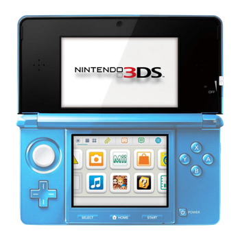 Консоль Nintendo 3DS Модифицированная 32GB Light Blue + 10 Встроенных Игр Б/У