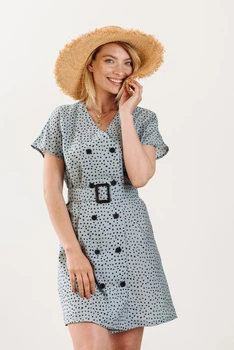 Платье Azuri 5862 XL Серо-голубой (586254XL)