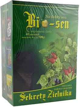 Herbata ASZ Sekrety Zielnika Bio-Sen 40x3g Sen, Nerwy (5903027000174)