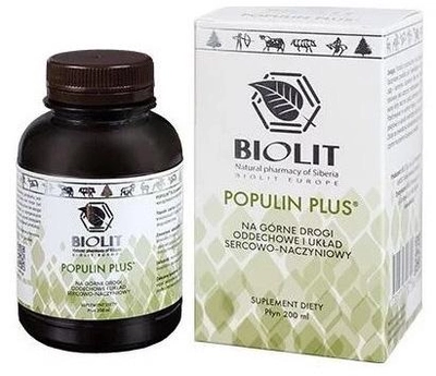 Syrop Biolit Populin Plus 200 ml płyn (1705770201525)
