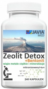 Універсальний засіб для чищення Javia Med Zeolit Bentonit Detox 240 капсул (5903943954209)