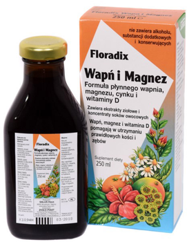 Suplement diety Floradix Wapń I Magnez 250 ml Płyn (4004148017766)
