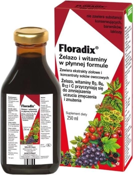 Дієтична добавка Herb-Piast Floradix із залізом та вітамінами 250 мл (4004148057076)
