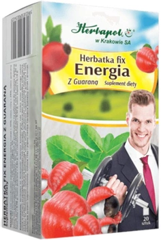 Чай Herbapol Fix Energy з гуараною 20 шт (5903850003403)