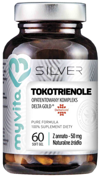 Suplement diety Myvita Silver 100% Tokotrienole 60 kapsułek (5903021591296)