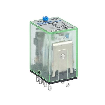 Проміжне реле 5А 3к 220V AC NJDC-17(D) з індикатором кнопкою тест [651138] CHINT