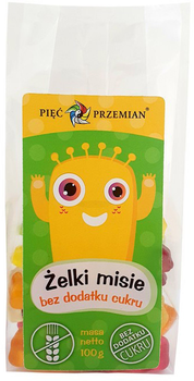 Żelki Pięć Przemian Misie bez cukru 100 g (5902837811048)