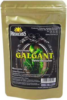 Herbatka Proherbis Galgant 50g przyprawa (5902687150519)